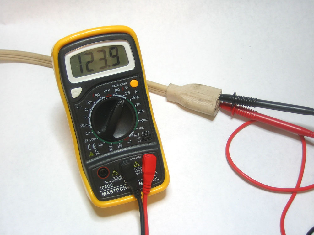 multimeter voltage test tutorial adapter 120v expected checking transformer right